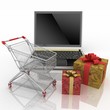 Conception of purchase of gifts on the internet