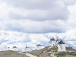 molinos de viento en consuegra,toledo,españa.