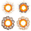 Set of explosions