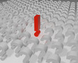 Illustration: Red exclamation mark Red exclamation mark