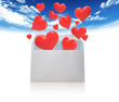 envelloppe et coeurs