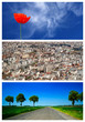 triptyque ville et campagne