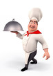 Chef with big bowl