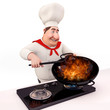 happy Chef is cooking