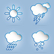 vector 3d weather symbols
