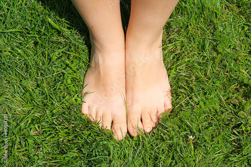 Photo: Feet on the grass Feet on the grass
