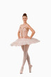 Ballerina standing on her tiptoes Ballerina standing on her tiptoes