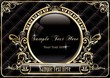 Vintage luxury gold frame