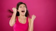 Excited winner woman celebrating Excited winner woman celebrating