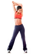 canvas print picture - Woman stretching her arm