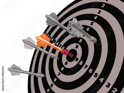 Illustration: Arrows on the target Arrows on the target