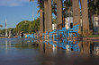cannes et les chaise bleues