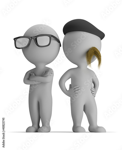 Illustration: 3d small people - professionals 3d small people - professionals
