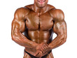 bodybuilder flexing