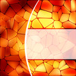 Stained glass design template. EPS 8
