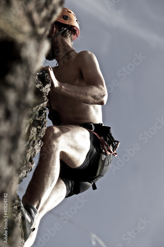 Photo: Klettern am Felsen Klettern am Felsen