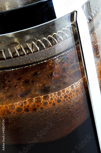 Photo: Cafetiere close up. Cafetiere close up.