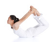 practicing yoga