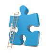 3d person climb to success 3d person climb to success