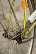 old bicycle wheel