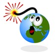 la terra scoppia cartoon