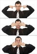 Photo: Business man collage Business man collage