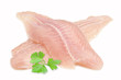 Fillet of Fish Pangasius. Isolated on white background. Fillet of Fish Pangasius. Isolated on white background.