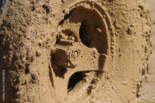 Photo: Muddy wheel Muddy wheel