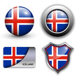 Iceland icons Iceland icons