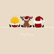 Santa, Angel & Reindeer Beige
