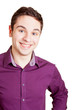 Lachender Student