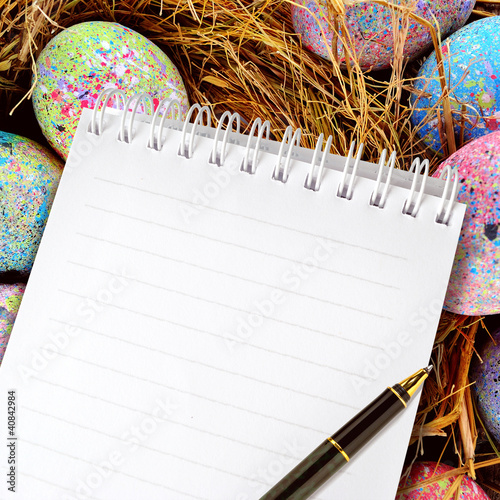 Photo: note of easter eggs note of easter eggs