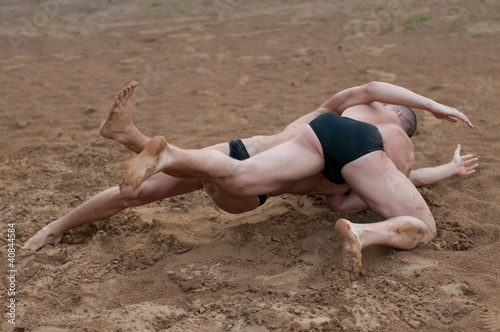 Photo: Wrestling models Wrestling models