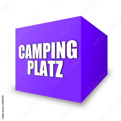 Illustration: würfel v4 campingplatz I würfel v4 campingplatz I