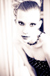 Retro woman posing