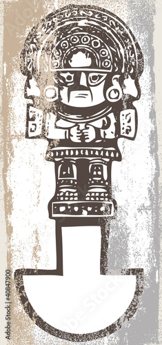 Vector: Grunge inca icon. Vector illustration Grunge inca icon. Vector illustration