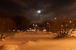 Winter night snow Winter night snow