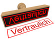 Stempel "Vertraulich"