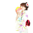 Beautiful kimono woman