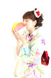 Beautiful kimono woman