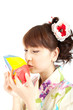 Beautiful kimono woman