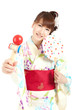 Beautiful kimono woman