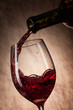 Red Wine glass and Bottle