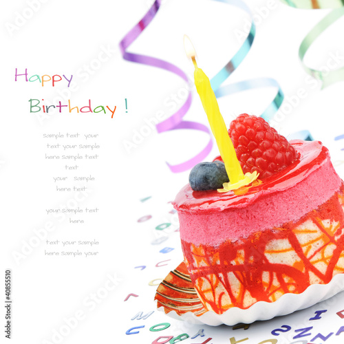 Foto: Colorful birthday cake Colorful birthday cake