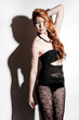 young red haired model