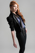 young red haired model