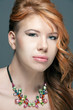 young red haired model