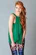 young red haired model