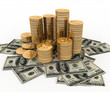 3d illustration of symbol of American currency 3d illustration of symbol of American currency