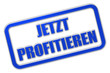 Stempel blau glas JETZT PROFITIEREN